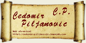Čedomir Piljanović vizit kartica